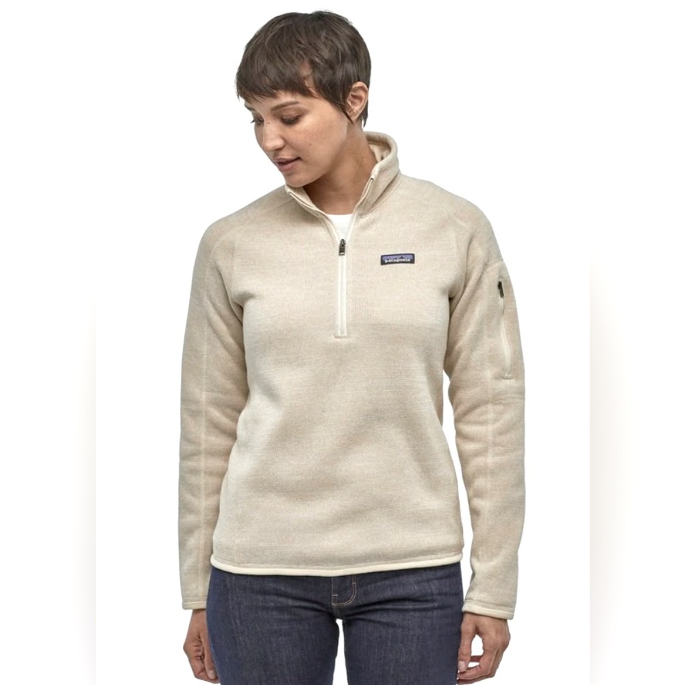 Patagonia 1/4 Zip Better Sweater, Sz. M, Oyster White